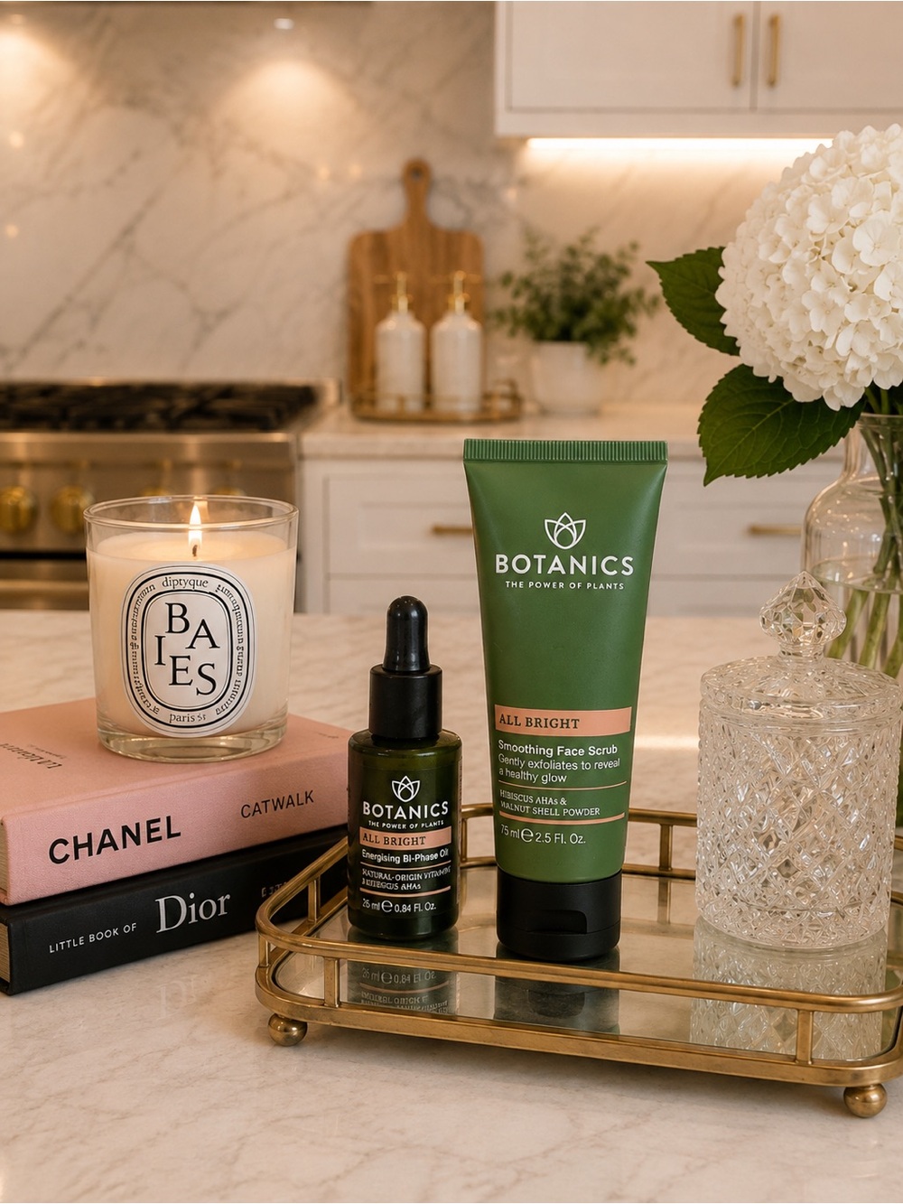 🌿 Botanics All Bright Glow Duo | Bi Phase Oil + Smoothing Face Scrub